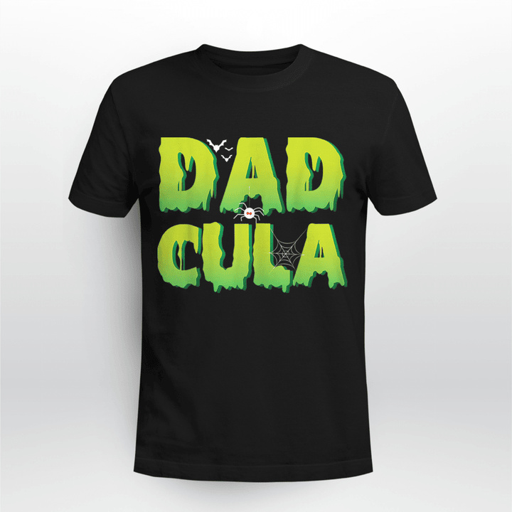 Dadcula Halloween Costume Dad Family Matching Scary T-Shirt