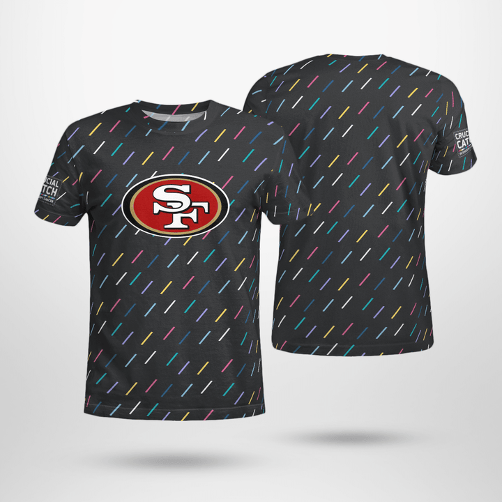 San Francisco Crucial Catch 2021 T-Shirt (100% Donation National Breast Cancer Foundation)