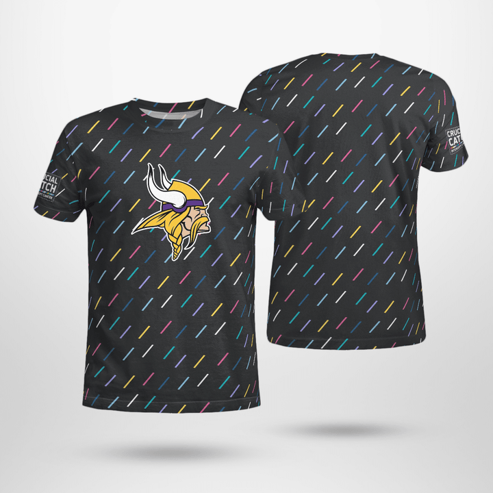 Minnesota Crucial Catch 2021 T-Shirt (100% Donation National Breast Cancer Foundation)