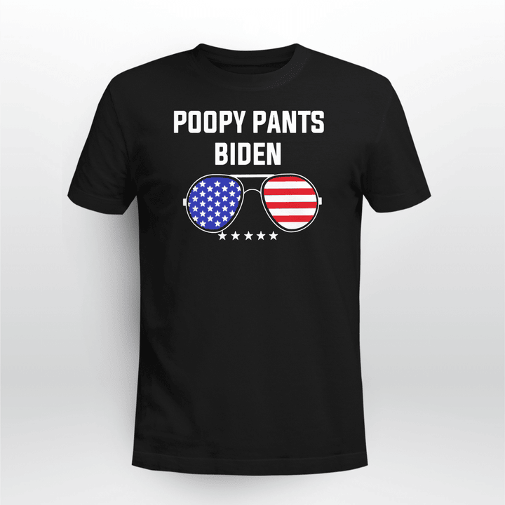 Poopy Pants Biden Sunglasses American Flag