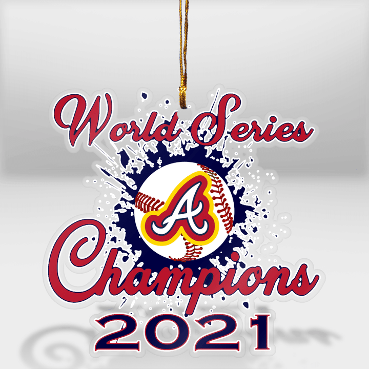 Atlanta World Series Champions Mica Custom Ornament