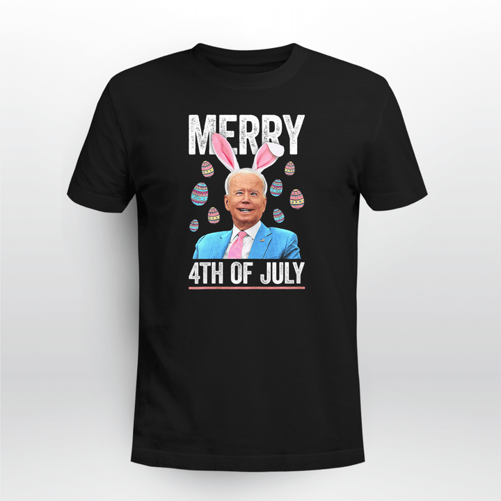 Funny Bunny Joe Biden 4th Of July Happy Easter Day T-Shirt and Hoodie