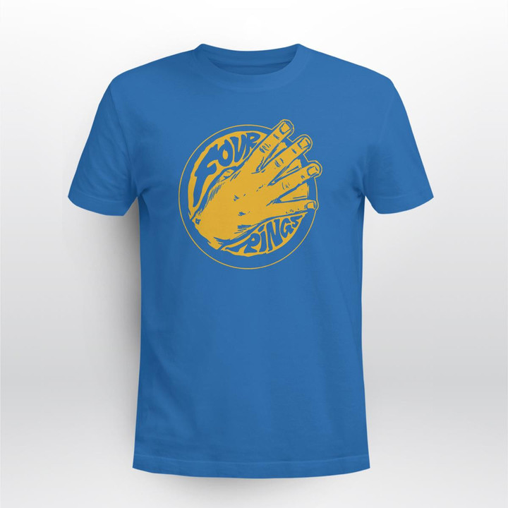 Golden State Warriors Four Rings Shirt Bay Area Basketball