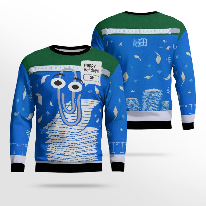 Windows Themed Ugly Sweater Happy Holidays (predesign)