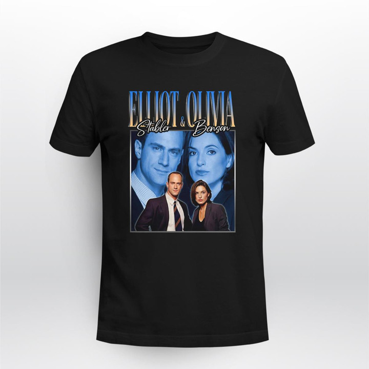 Elliot Stabler and Olivia Benson Vintage 90s Shirt