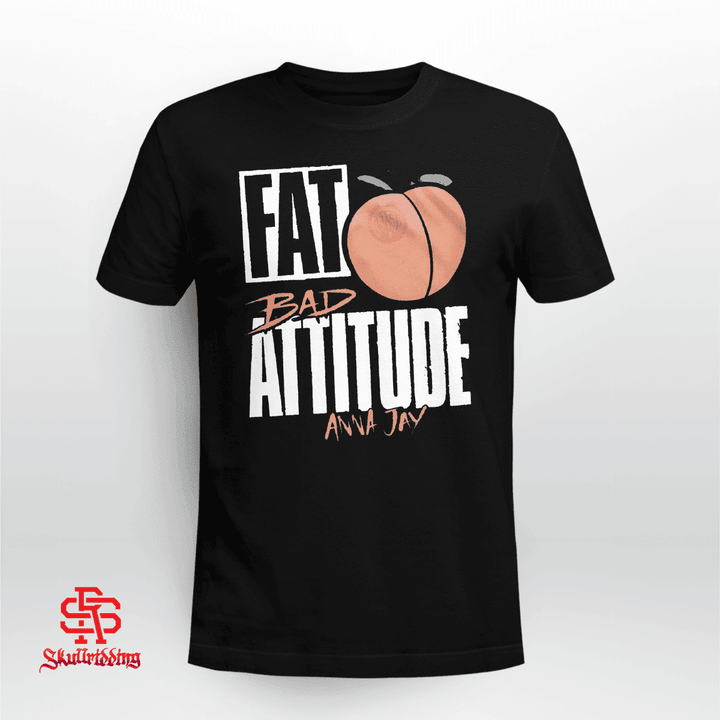 Anna Jay Fat Bad Attitude Peach Shirt