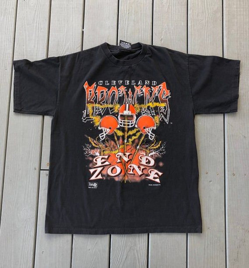 Cleveland Browns End Zone T-Shirt Magic Johnson Vintage 1995 (Pre Design)