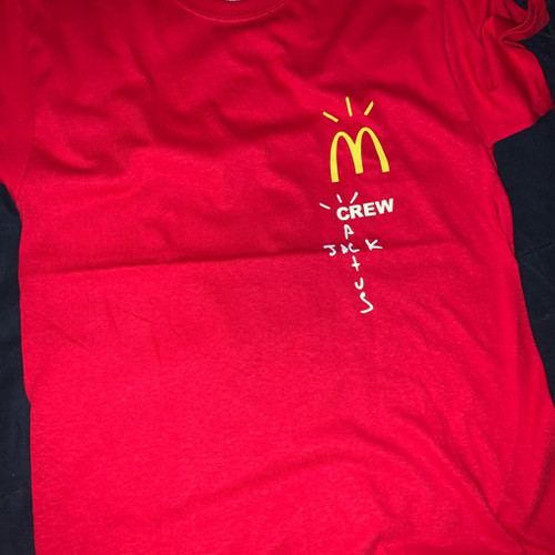 Mcdonalds Travis Scott Shirt - Official Travis Scott x McDonald’s Merch - Mcdonalds Cactus Jack Shirt