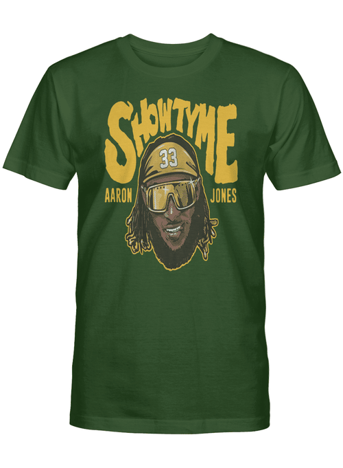 Aaron Jones: Showtyme T-Shirt - Green Bay Packers