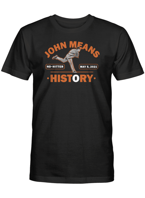 John Means History Shirt, Baltimore Orioles