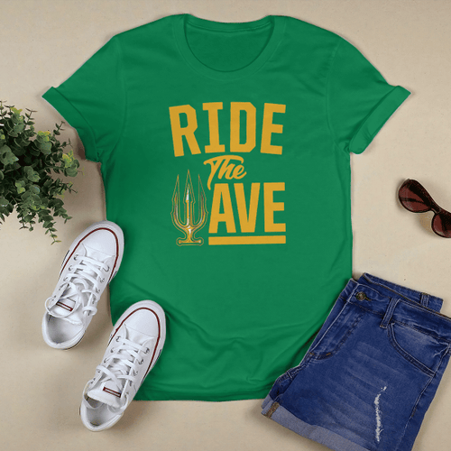 Ride The Wave Trident Shirt - Oakland Athletics