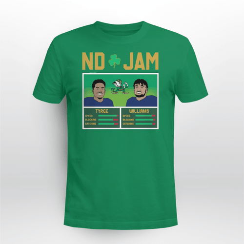 Chris Tyree - Kyren Williams Notre Dame Fighting Irish JAM Shirt