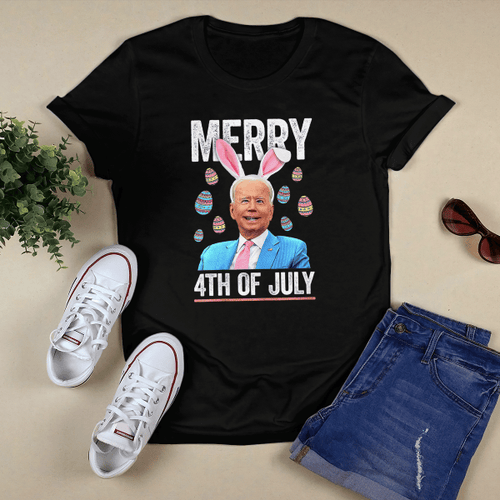 Funny Bunny Joe Biden 4th Of July Happy Easter Day T-Shirt and Hoodie