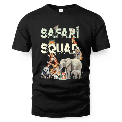 Safari Squad Animals Funny Zoo Animal Lovers Funny Safari T-Shirt