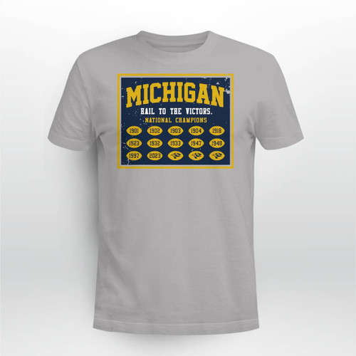 Michigan National Champs Banner T-Shirt