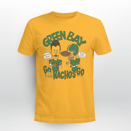 Beavis And Butthead x Green Bay Packers Go Nachos Go Shirt