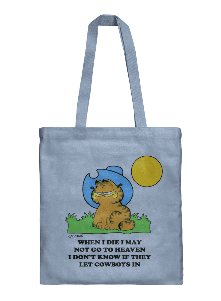Garfield When I Die I May Not Go To Heaven TOTE Bag