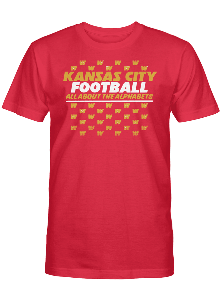Kansas City Football All About The Alphabets T-Shirt -  KC Alphabet Shirt - Chicabulls