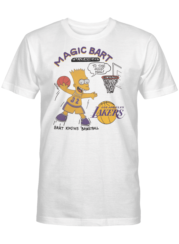 Magic Bart Bootleg Magic Johnson x Bart Simpson T-Shirt