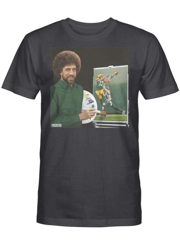 Aaron Rodgers & his painting T-Shirt - Green Bay Packers