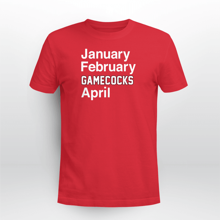 January February Gamecocks April
