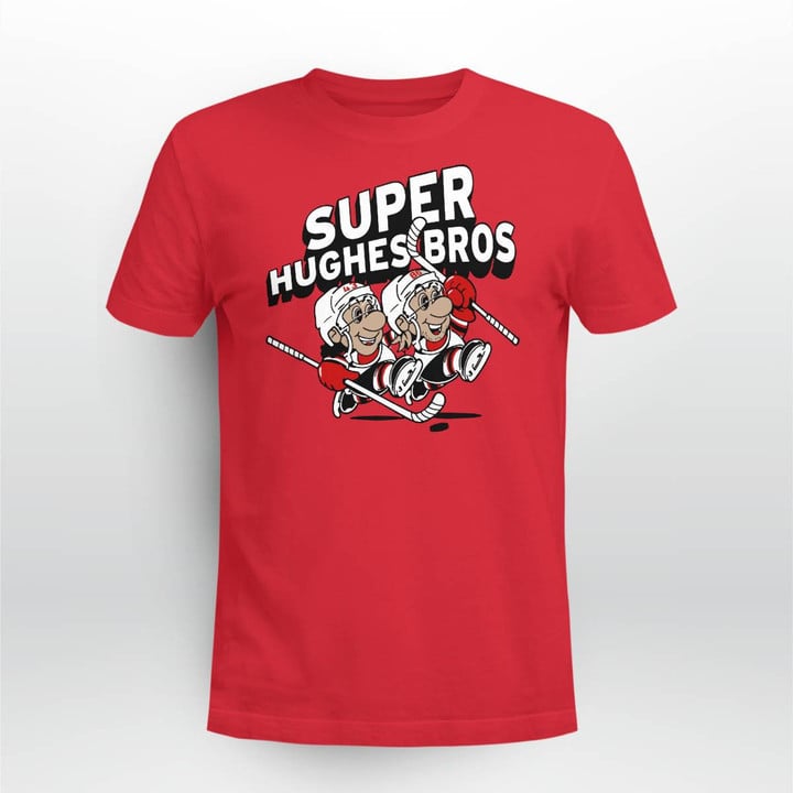 Jack Hughes & Luke Hughes Super Hughes Bros - New Jersey Devils