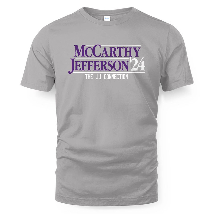 Minnesota Vikings J.J. McCarthy and Justin Jefferson '24 The JJ Connection T-Shirt and Hoodie