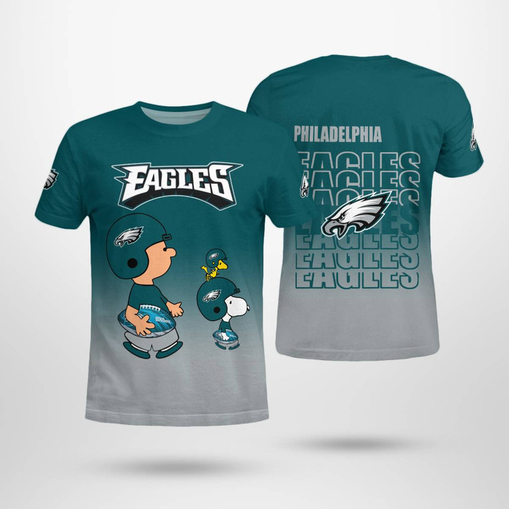 Philadelphia Eagles Snoopy All-Over-Print T-Shirt
