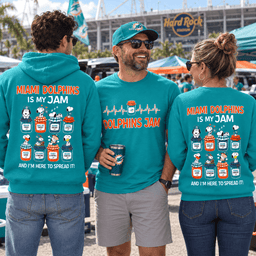 Miami Dolphins is my Jam Snoopy Apparel