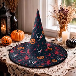 Houston Texans Halloween Quilted Witch Hat