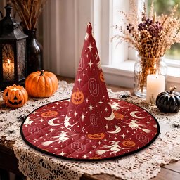 Oklahoma Sooners Halloween Quilted Witch Hat