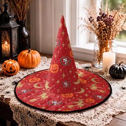 San Francisco 49ers Halloween Quilted Witch Hat