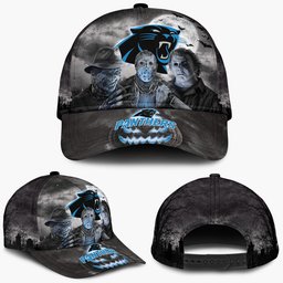 Carolina Panthers Horror Movie Characters Baseball Cap