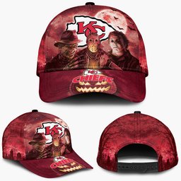 Kansas City Chiefs Horror Movie Characters Baseball Cap