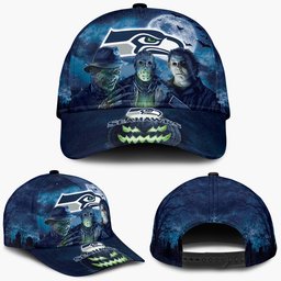 Seattle Seahawks Horror Movie Characters Baseball Cap