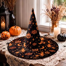 Oklahoma State Cowboys Halloween Quilted Witch Hat