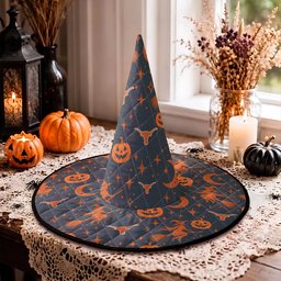 Texas Longhorns Halloween Quilted Witch Hat