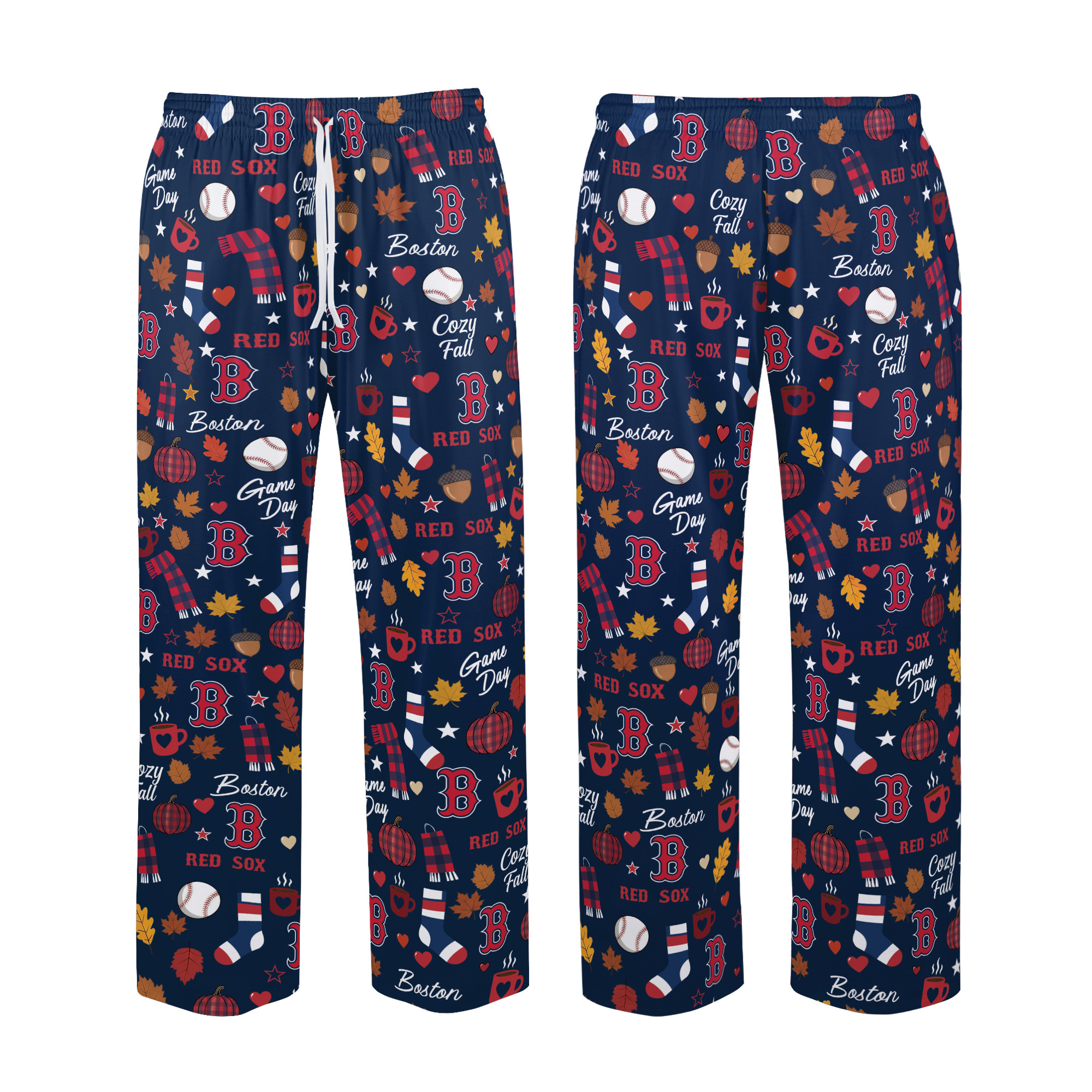 Boston Red Sox Cozy Fall Loose Pajama Pants