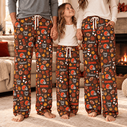 Cleveland Browns Cozy Fall Loose Pajama Pants