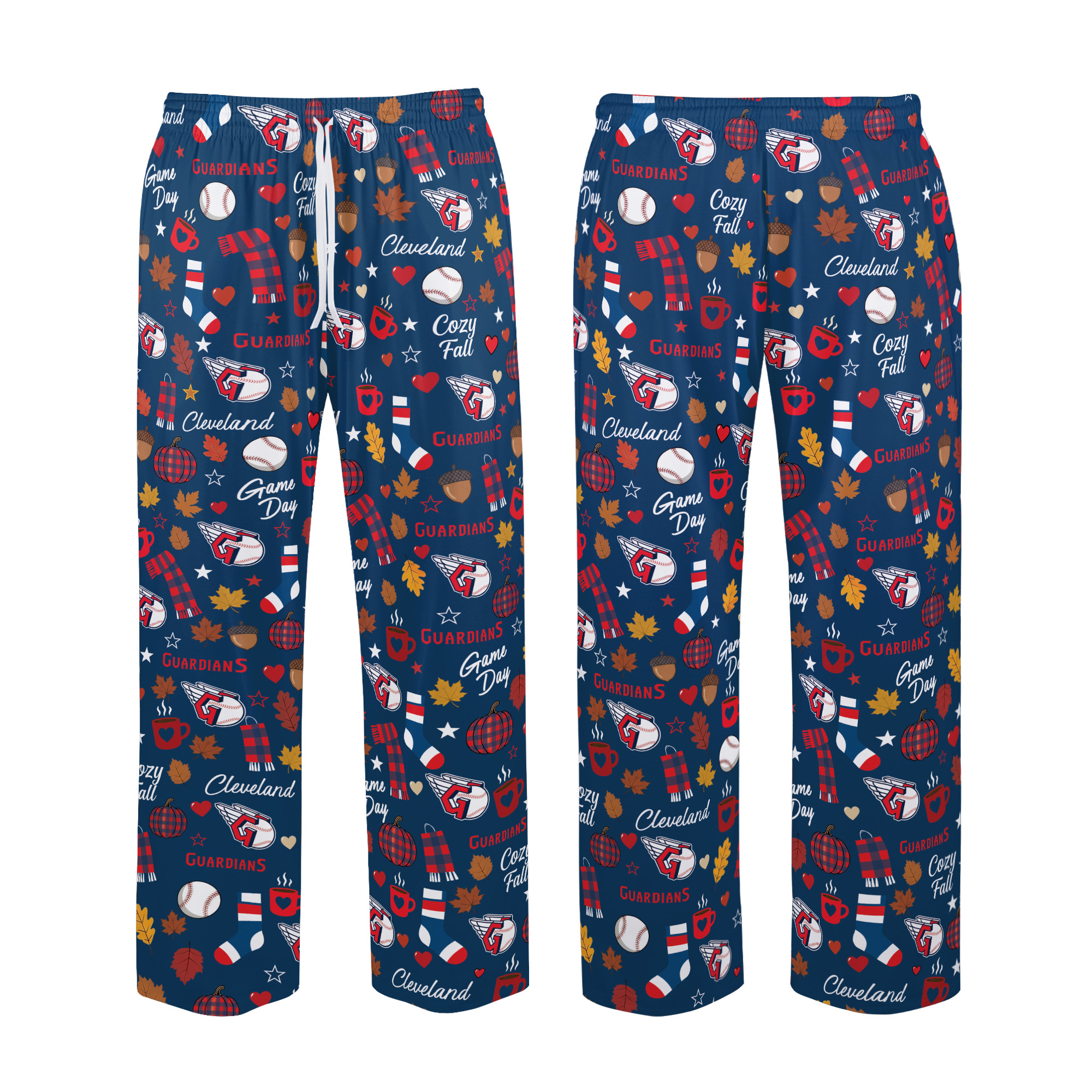 Cleveland Guardians Cozy Fall Loose Pajama Pants