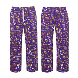 Minnesota Vikings Cozy Fall Loose Pajama Pants