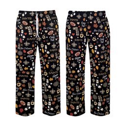 New Orleans Saints Cozy Fall Loose Pajama Pants