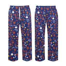 New York Mets Cozy Fall Loose Pajama Pants