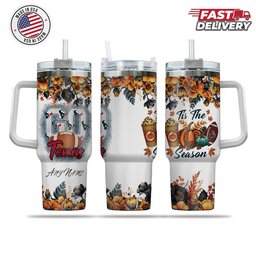 Houston Texans Tis The Season Personalized 40oz Tumbler
