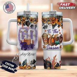 LSU Tigers Tis The Season Personalized 40oz Tumbler