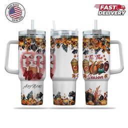 San Francisco 49ers Tis The Season Personalized 40oz Tumbler