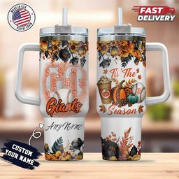 San Francisco Giants Tis The Season Personalized 40oz Tumbler