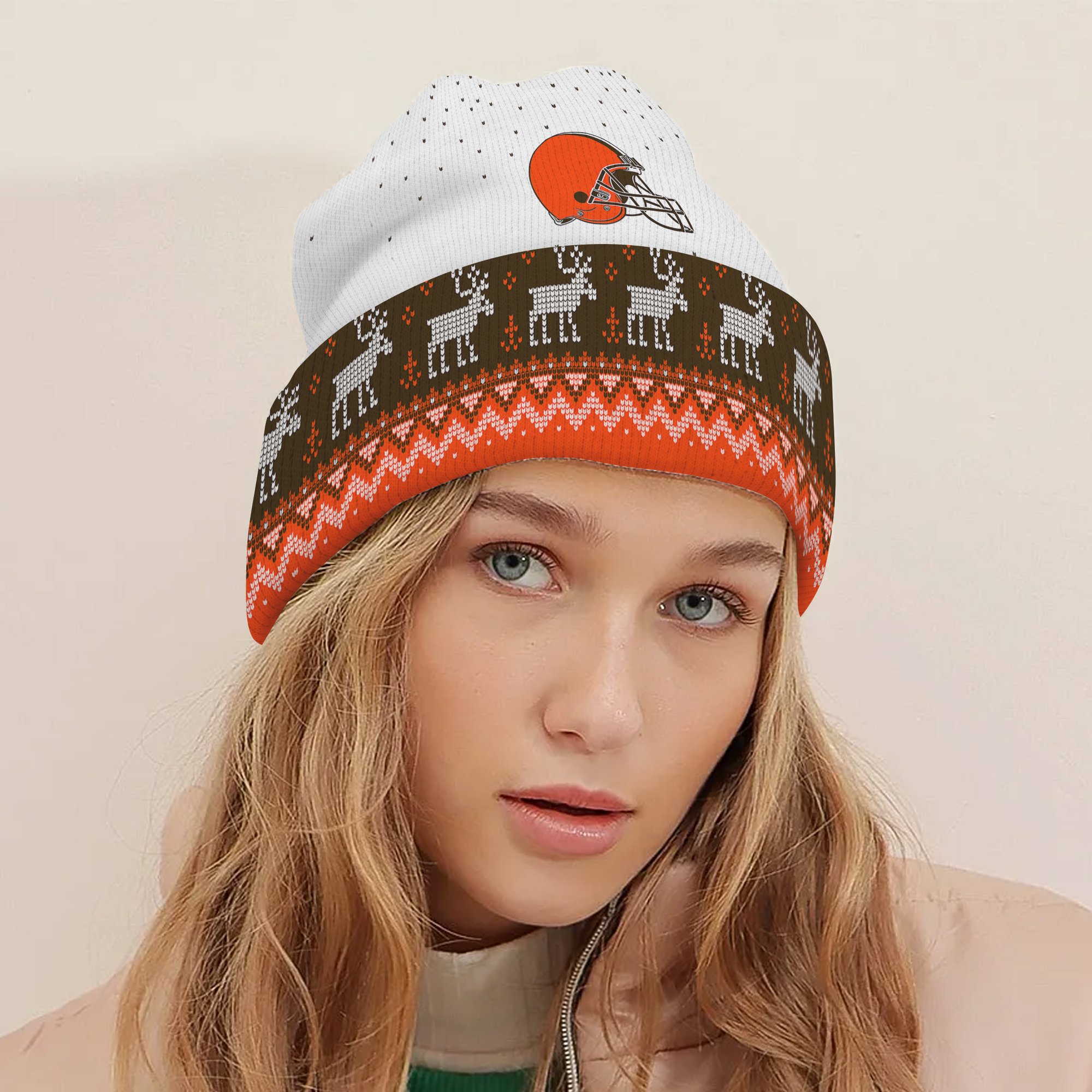 Cleveland Browns Light Up Season Beanie Hat