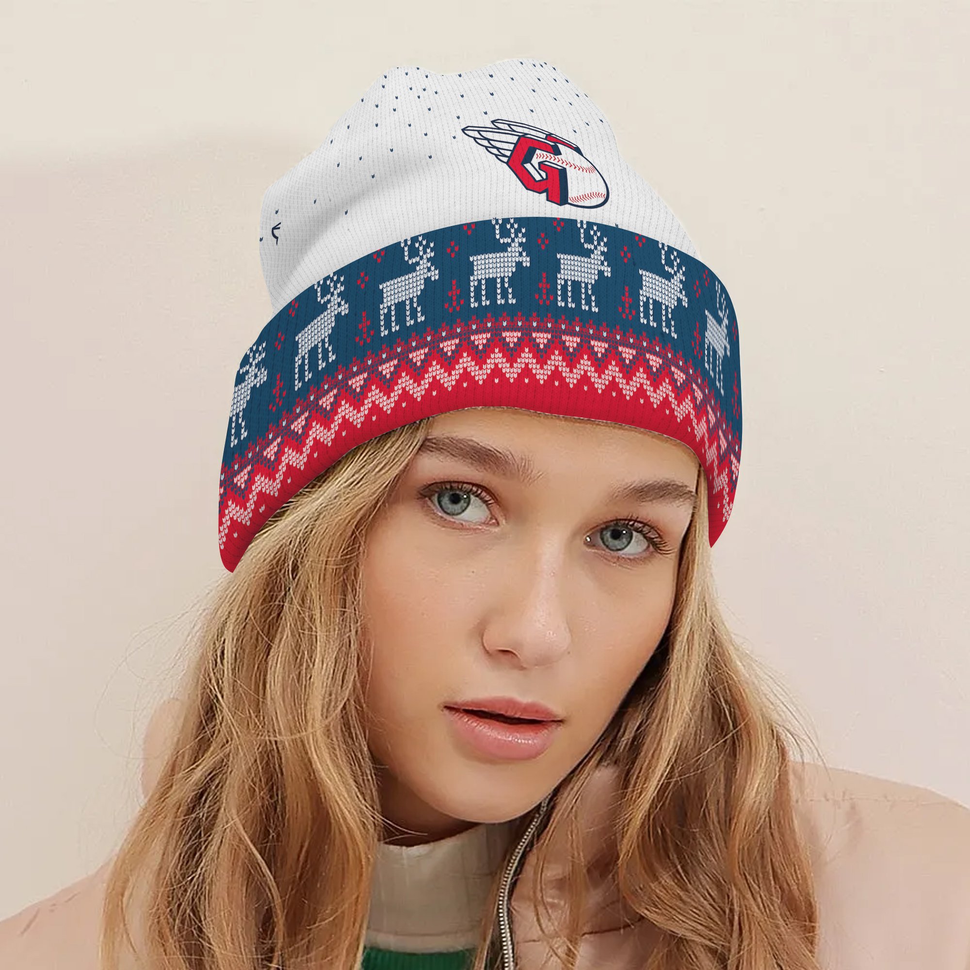 Cleveland Guardians Light Up Season Beanie Hat