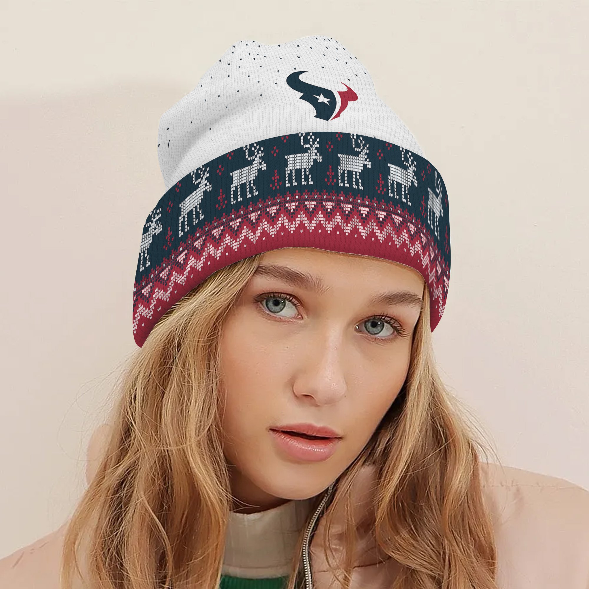 Houston Texans Light Up Season Beanie Hat